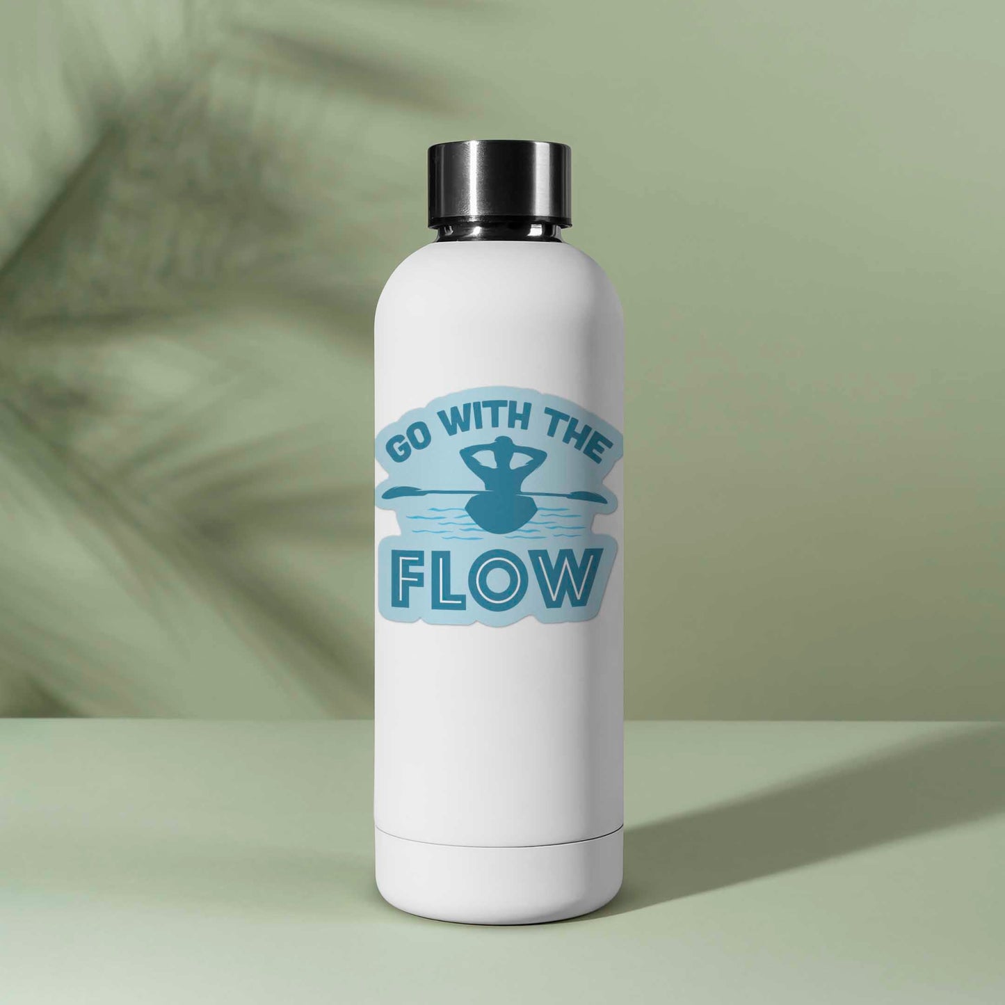 Go with the Flow Kayaking Sticker